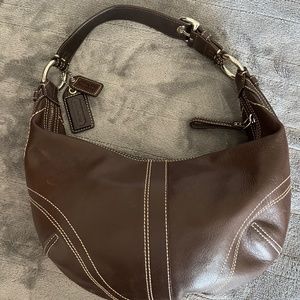 Coach Purse Brown Leather